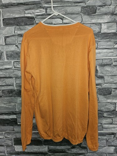 Maglione uomo ROBERT GRAHAM COTONE SETA CASHMERE taglia L arancione - Foto 8 di 10