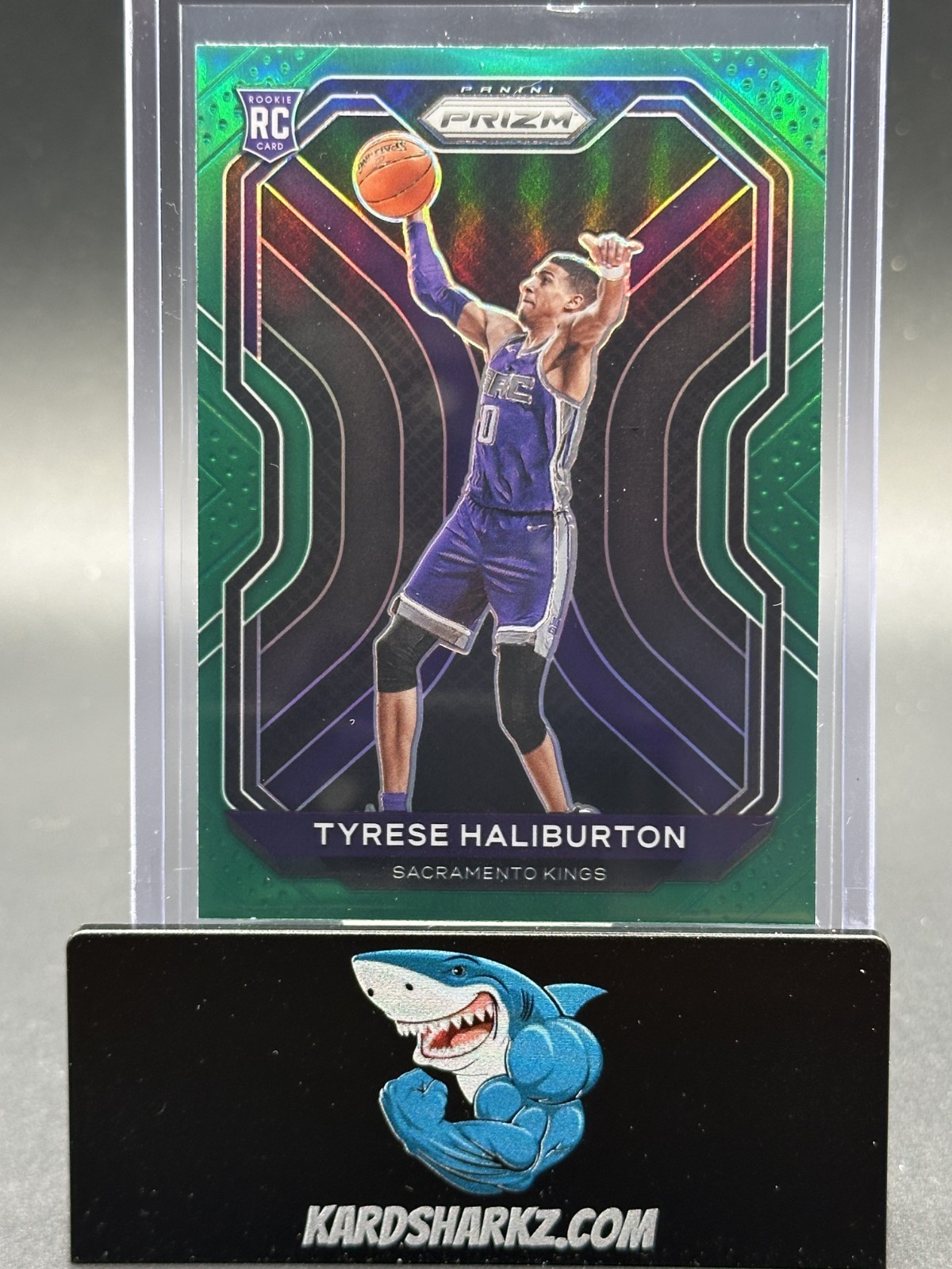 2020-21 Panini Prizm Tyrese Haliburton #262 Green Prizm RC rookie