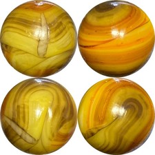 MINT 39/64" ALLEY AGATE CO. "TATER BUG" SWIRL MARBLE, nice example.