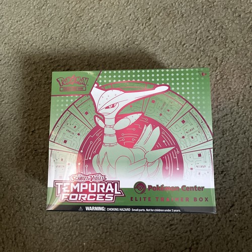 Scarlet & Violet Temporal Forces Pokémon Center Elite Trainer Box Iron Leave 