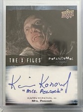 2023 UD X-Files Monstruos de la Semana Autógrafo Karin Konoval como Mrs. Peacock Auto