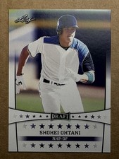 Shohei Ohtani RC 2018 Leaf Draft Stars Rookie Card #ST-01. rookie card picture