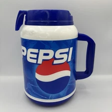 Vintage PEPSI® 64 OZ Whirley Jumbo Travel Mug With Lid No Straw