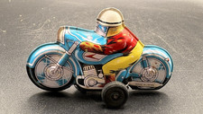 Japanese Tin Litho Racer Motorcycle Toy
