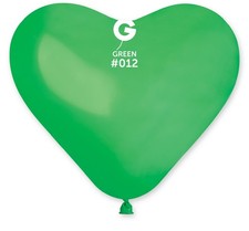 Gemar Herz 012 Standard Shamrock Green 25cm 10 Inch 50 St&uuml;ck CR Luftballons Gr&uuml;n