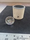 Swarovski Crystal Scs Collector Society Paperweight Black Swan Faceted Ball 2'