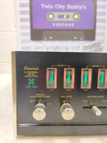 Sansui QS-100 4-Channel Rear Amplifier 110-240V HiFi Vintage *Read Description* - Picture 2 of 16