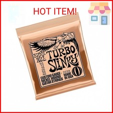 Ernie Ball Turbo Slinky Nickel Wound Electric Guitar Strings, 9.5-46 Gauge (P022