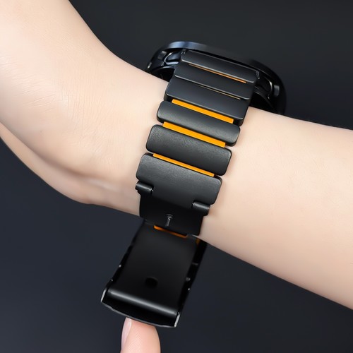 For Samsung Galaxy Watch 8/Ultra (2025) Titanium Silicone Dual-Layer Link Strap  - Picture 12 of 39