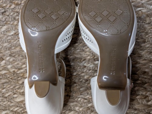 Naturalizer Women's White Cream T-strap Dressy Comfort Pumps Heels size 7 M - Picture 9 of 12