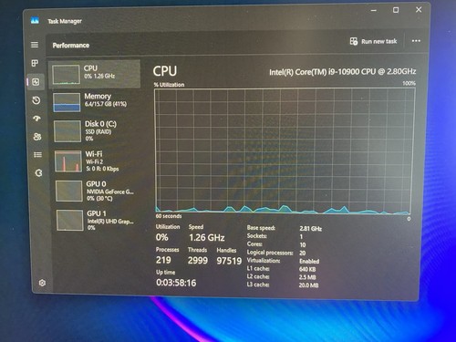Dell OptiPlex 7480 24" AIO i9-10900 16GB RAM 512GB NVMe SSD GTX 1650 Win 11 Pro - Picture 11 of 14