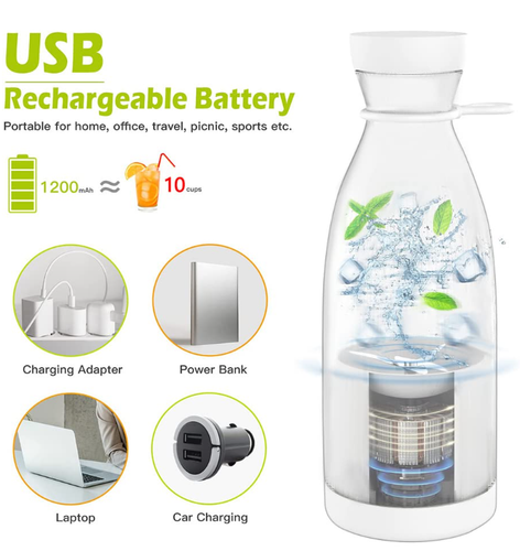 🔥 Tragbarer Mixer Smoothie Maker USB – Mini Entsafter Shaker To Go – NEU & OVP - Bild 10 von 10