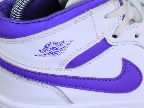 Nike Air Jordan 1 Retro Alto Blanco Zapato de Baloncesto Zapatilla CD0461-151 Juvenil Talla 5 - Imagen 18 de 24