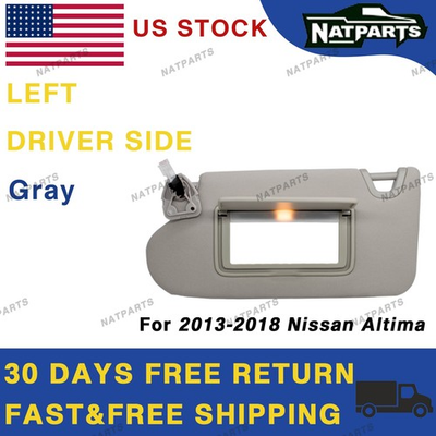 #ad Left Driver Side Sun Visor W Light For 2013 2018 Nissan Altima 96401 3TA2A $20.59