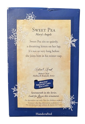 Hallmark Mary’s Angels Christmas Ornament #17 Collector’s Series SWEET PEA 2004 - Picture 3 of 11