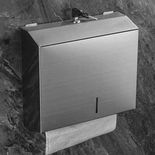 Edelstahl Handtuchspender Papierspender Handtuch Spender Papierhandtuchspender - Bild 16 von 24