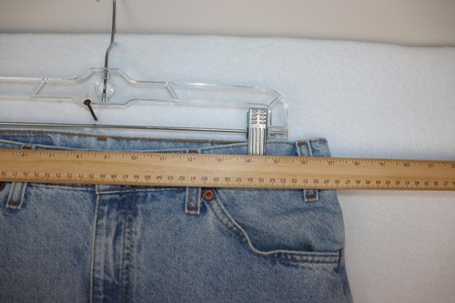 Jeans Levis Orange Tab 505 vintage para hombre 36x30 lavado claro ajuste regular recto EE. UU. 90 - Imagen 7 de 9