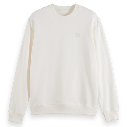 Scotch&Soda Hombre Sudadera - Regular Fit, Jersey, Logo, Monocromo, Algodón - Imagen 4 de 13