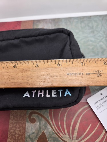 Athleta Excursion Mini Gürteltasche schwarz neu mit Etikett verstellbarer Riemen 4 x 7 Zoll - Bild 7 von 8