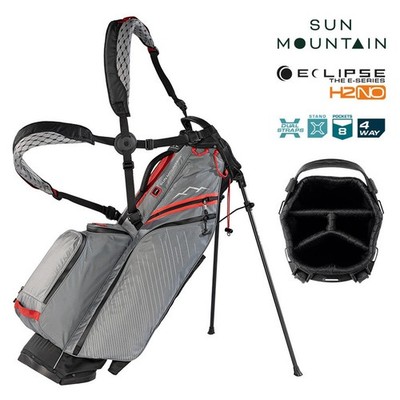 Sun Mountain H2NO Eclipse E2.5 4-Wege Trageständer Golftasche schwarz nickel rot 2026
