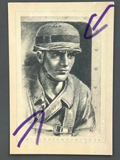 German Postcard Photo album Deutsche Soldat  Paratroopers Fotoalbum Postkarte