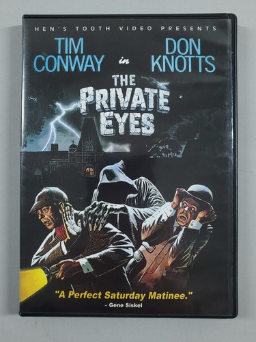 The Private Eyes DVD w/ insert Tim Conway Don Knotts 1980 Hen's Tooth Video OOP - Imagen 2 de 4