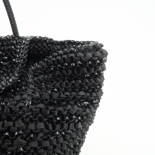 ANTEPRIMA LUCCHETTO Turn Lock Logo PVC Nylon Tote Bag Wire Bag Auth Used F/S - Picture 15 of 24
