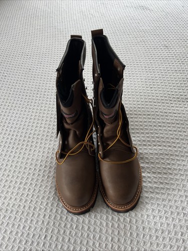 RED WING Men's LoggerMax 9 Inch Steel Toe Insulated Waterproof Leather Boot 8.5 - Picture 1 of 14