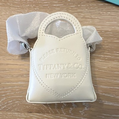 Tiffany & Co. Please Return To Tiffany Heart Logo Charm, Women s White rare