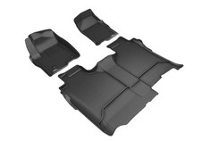 Floor Mats Custom Fit Liners Kagu All-Weather Black 1st And 2nd Row L1GM02501509