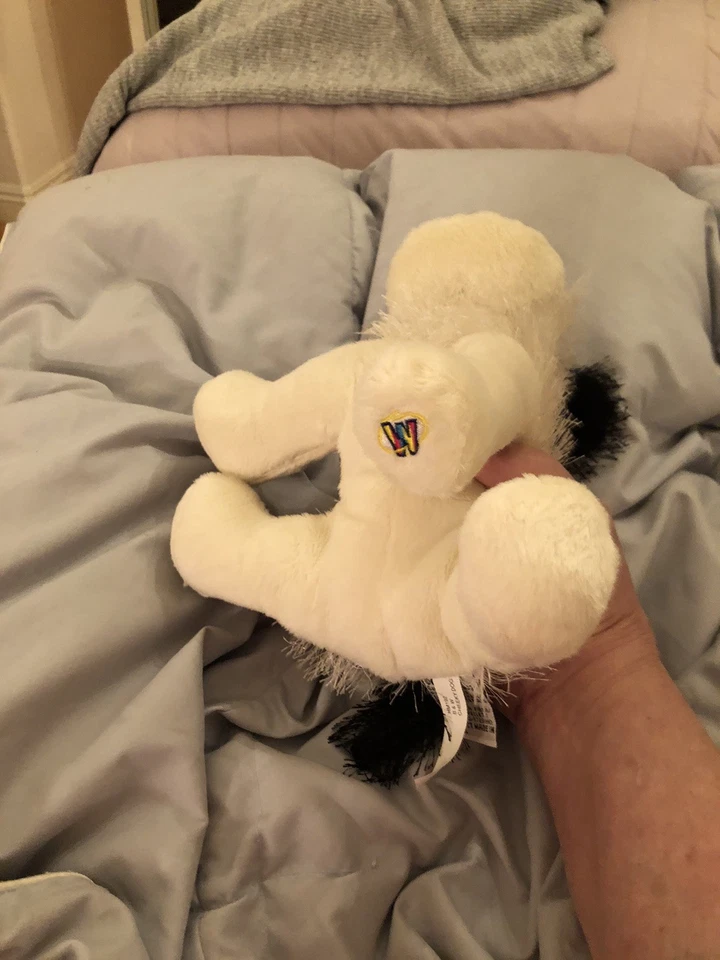 Webkinz Lil Kinz Black and White Cheeky Dog Plush HS192 with no code - Image 3 of 4