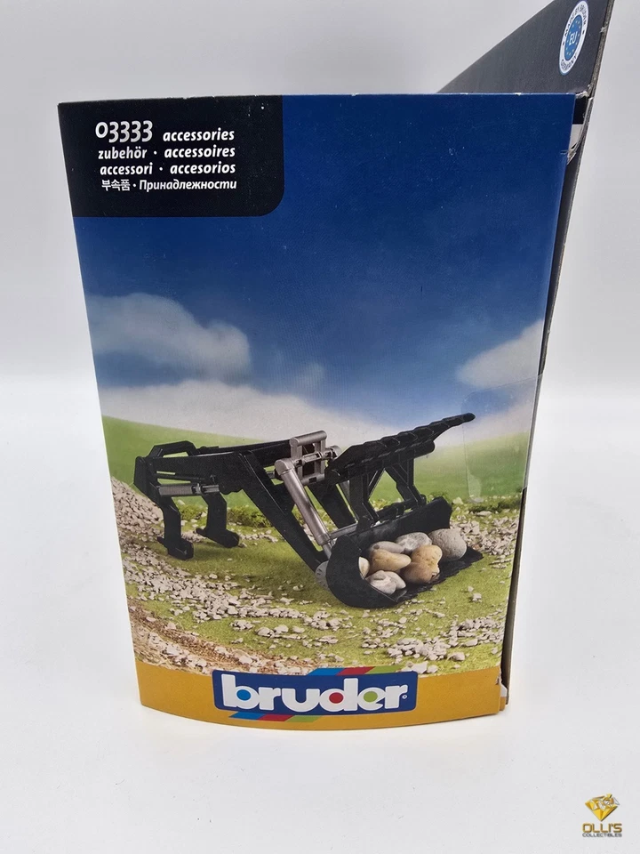 Bruder Traktor Schaufel Frontlader Greifer 03333 Zubehör NEU+OVP! Serie 3000 - Bild 3 von 4