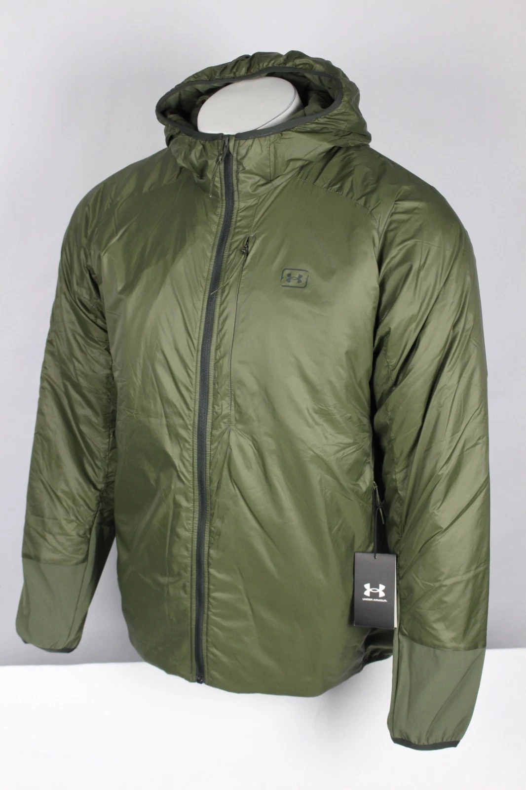 Under Armour Storm Men's Fish Insulated Jacket Full Zip Hooded L Large Green
Opens in a new window o