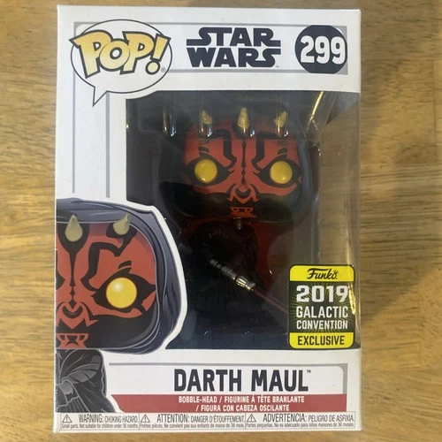 Funko Pop! Star Wars Darth Maul # 299 2019 Galactic Convention Exclusive