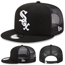 New Era Chicago White Sox 950 Black Snapback Hat MLB League Classic Trucker Cap