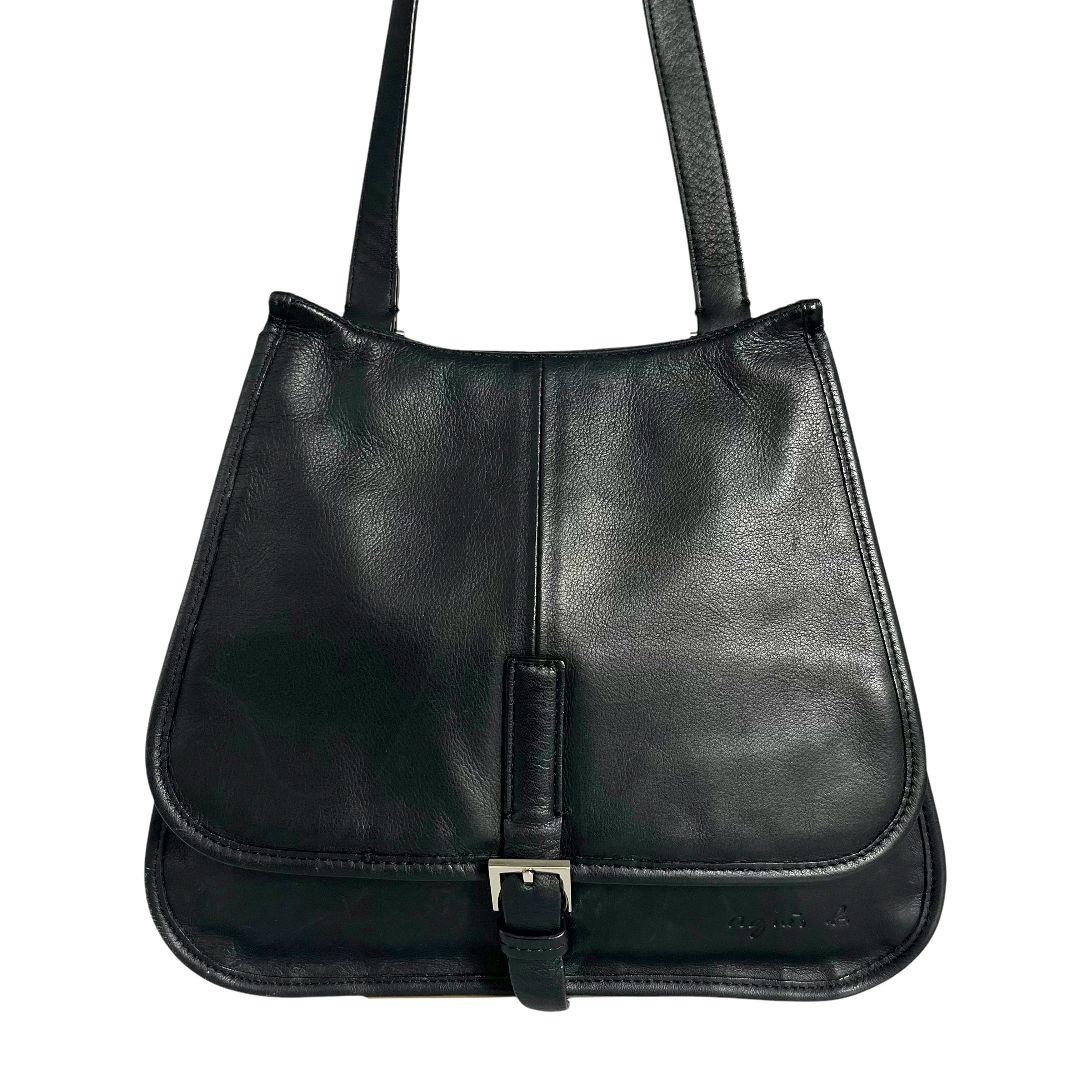 agnes.b Agn s B. Shoulder bag messenger leather logo
