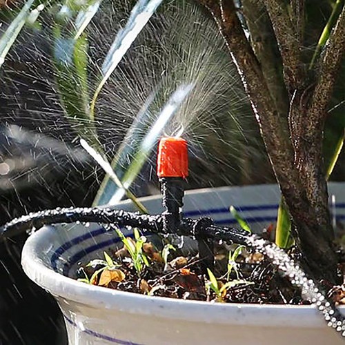 50 Pcs Irrigation Support Stakes for 1/4-Inch Tubing Hose Black  - Picture 5 of 6