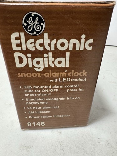 Vintage GE General Electric Wecker Modell 8146 - Bild 5 von 6