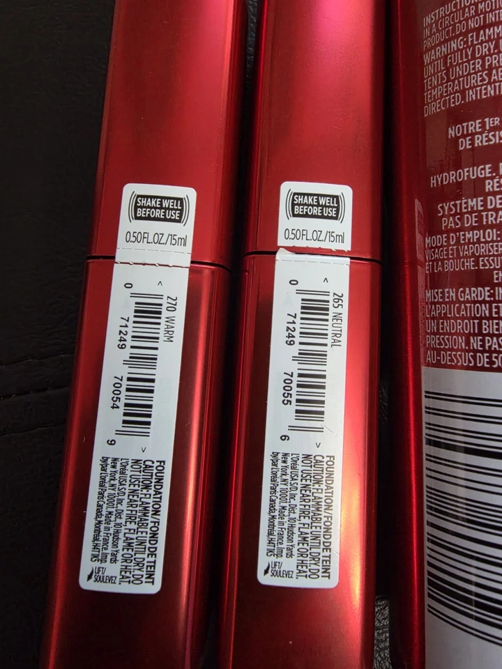 HAUL L’Oreal Skin Ink Longwear 2-in-1 Foundation Concealer Makeup #270 #265 FREE - Image 3 of 4