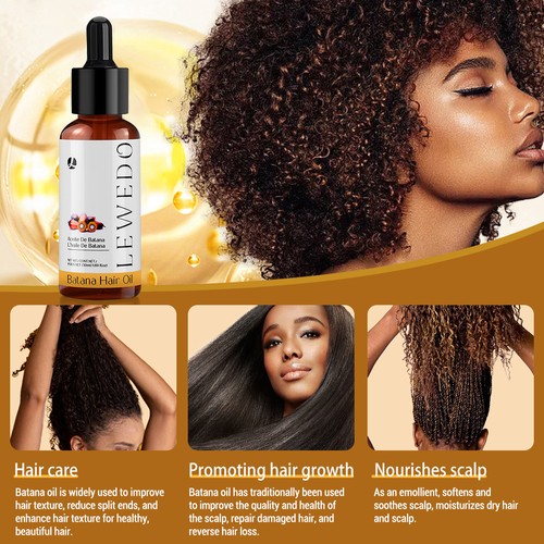 50ml Batana Oil Serum For Hair Growth Healthier Thicker Fuller Anti Hair Loss - Picture 8 of 14