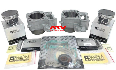 kenkikuchi ケンキクチ OLDフェザーF3/F4セット 04-11 Kawasaki Kfx700 V-Force 700 Prairie 700 Cylinders Jug Piston