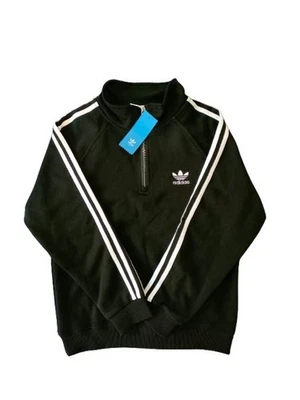 Sweat adidas Originals col zippé noir - Neuf avec étiquette - Photo 1/4