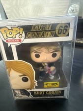 Funko Pop 'Rocks' KURT COBAIN BLACK SWEATER Figure #66 NRFB Hot Topic Exclusive