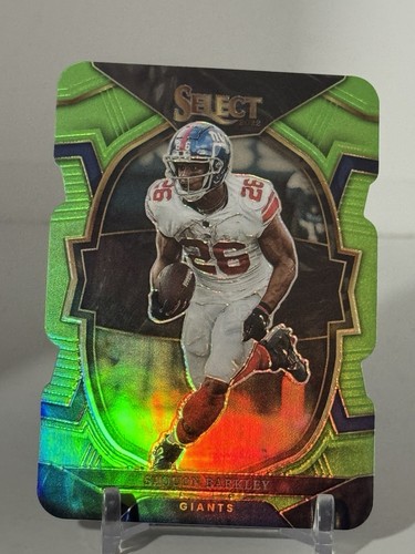 Saquon Barkley #82 GREEN DIE CUT PRIZM /299 2022 Select SHIPS SAME DAY D157