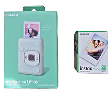 Fujifilm Instax Mini LiPlay Instant Camera Matcha Green With 20 Sheets Film
