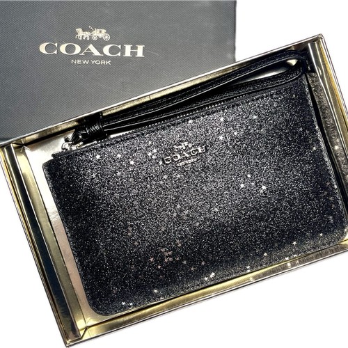Coach Star Glitter Wristlet Zip Closure New in Box - Picture 2 of 4