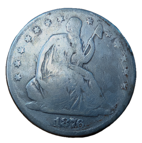 1876 Sitzende Freiheit Half Dollar
