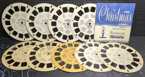 Lotto mulinelli vintage ViewMaster animali viaggio Mary Joseph Washington DC Redwood - Foto 1 di 5