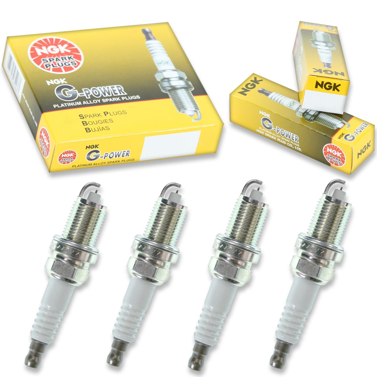 4 pcs NGK G-Power Spark Plugs for 2011-2014 Chrysler 200 2.4L L4 - Engine pe