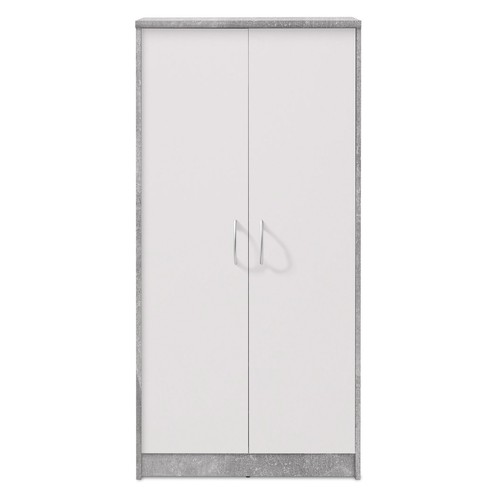 Schrank - Beton-weiß - 148 cm hoch Aktenschrank Büroschrank - Bild 2 von 4